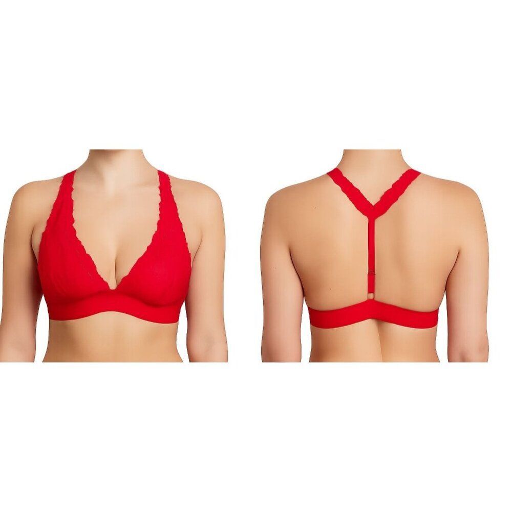 Pink Victoria's Secret Bra Bralette Red Racerback Intimates Women's WOMAN'S 36B